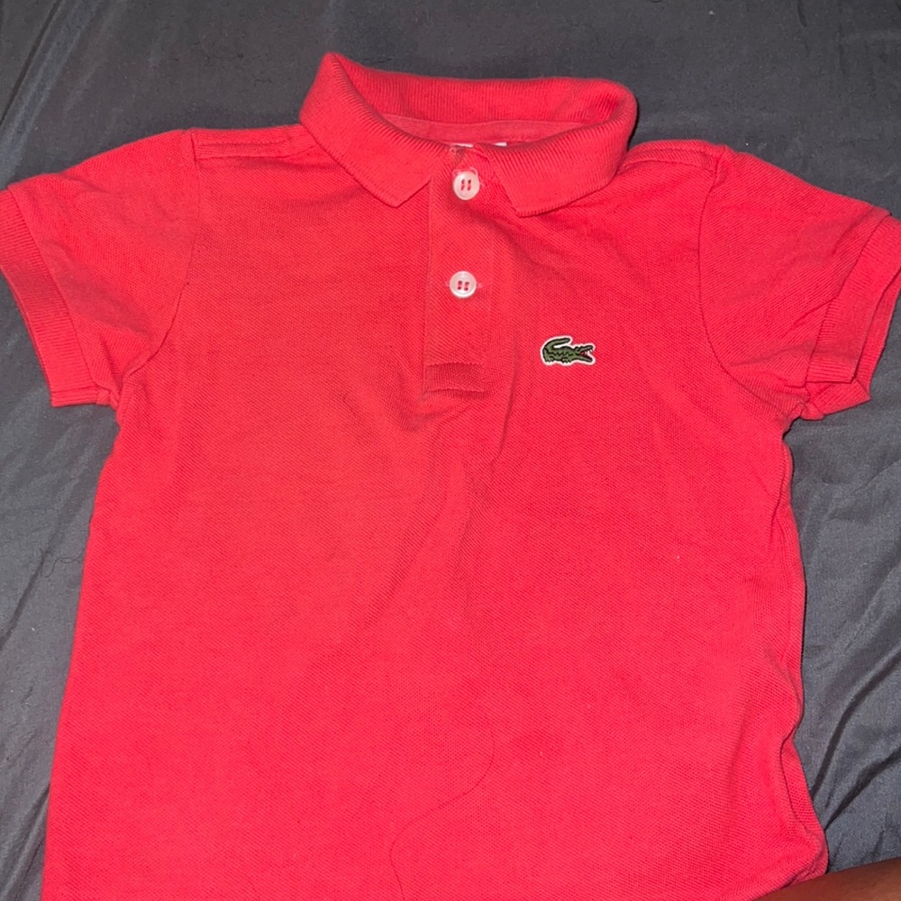 Lacoste polo shirt size 2y  toddler kids infant